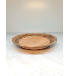 Dřevěný talíř z jabloňového dřeva, segmentový