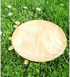 Dřevěná miska mělká z jasanového dřeva